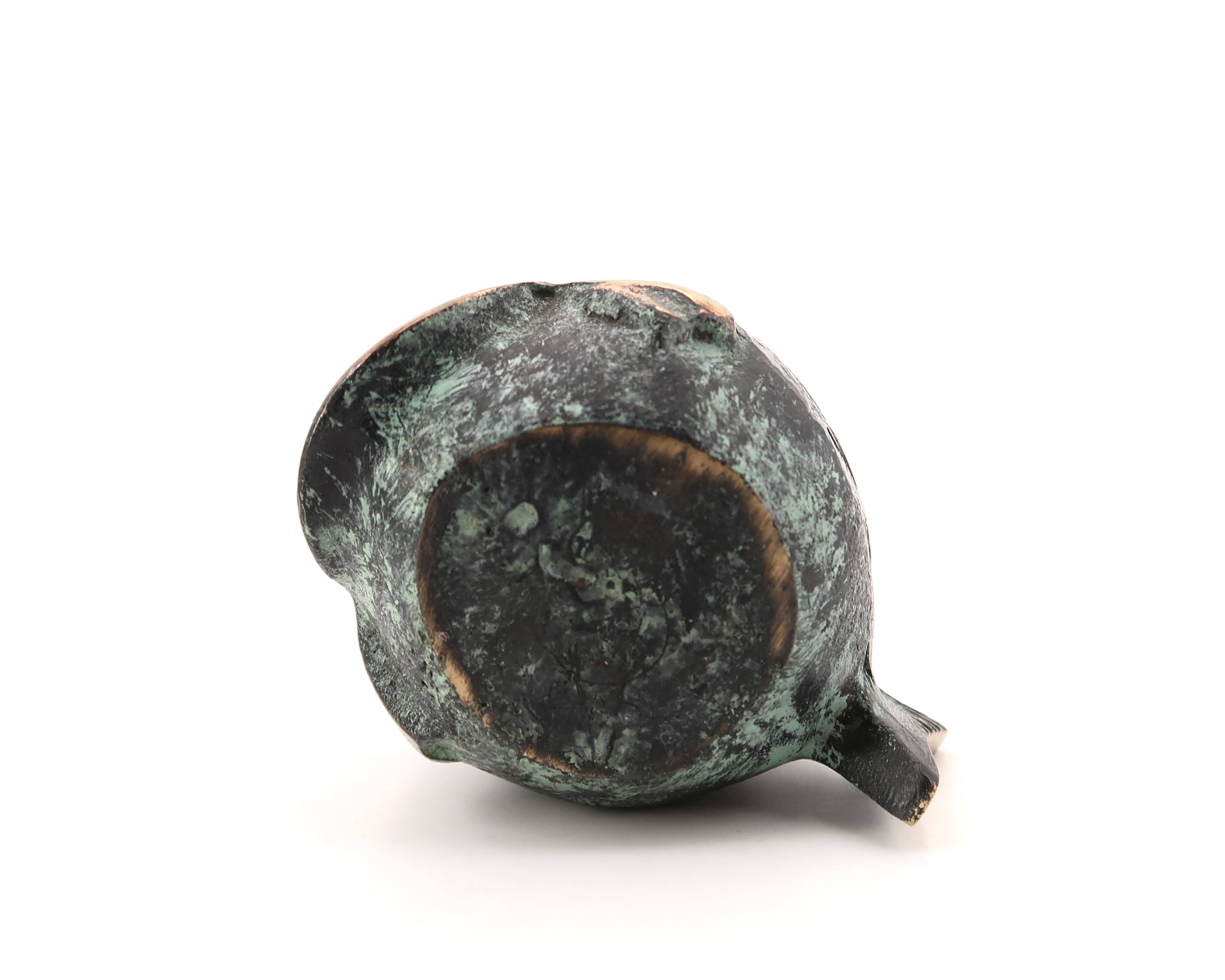 Bronze fish ashtray, 1950s