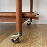 Teak serving trolley by Poul Hundevad from the 60s
