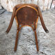 Chair bistrot style thonet curved wood light 50s vintage #a237