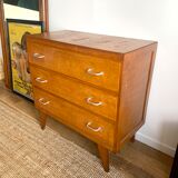 Commode vintage pieds compas