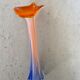 Opalescent calla lily vase vintage