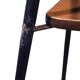 Chocolate formica rolling serving table 73x36cm