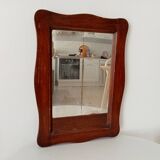 Miroir ancien en bois rustique