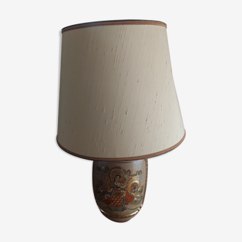 Vase chinois monté en lampe