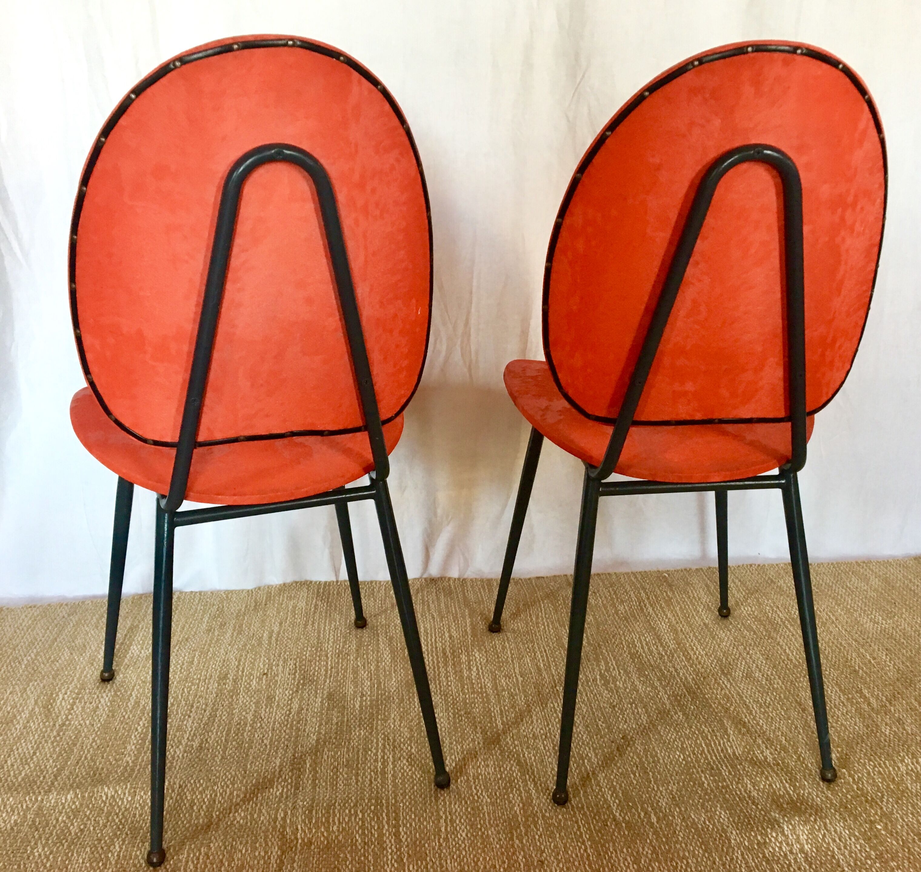 Pair of chairs 60s vinyl