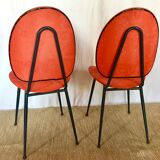 Pair of chairs 60s vinyl