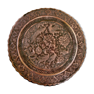 Ancient copper eastern tray