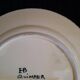 Old HB QUIMPER Plate Earthenware Geometric Rosette Decoration