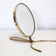 Brass barber mirror