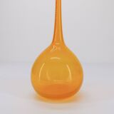 Scandinavian soliflore vase in yellow transparent glass