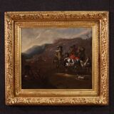 Flemish painting from the 17th century, hunting scene