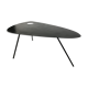 Tripod coffee table in the shape of a black metal painter's palette - 20th century