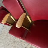 Old cinema armchair bench