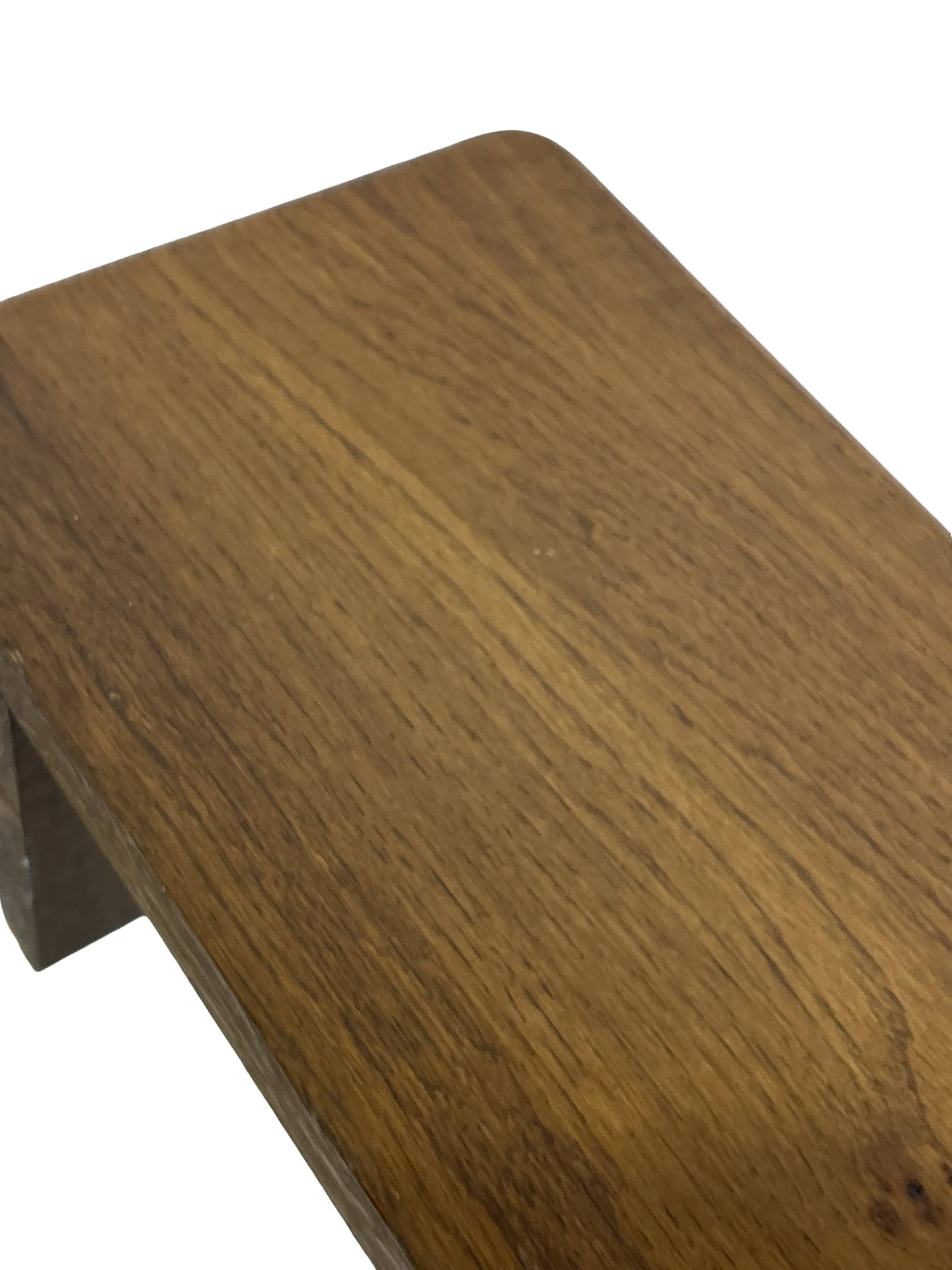 Vintage wooden wall shelve rack bookshelf in oak wood minimalist