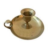 Small golden brass candlestick