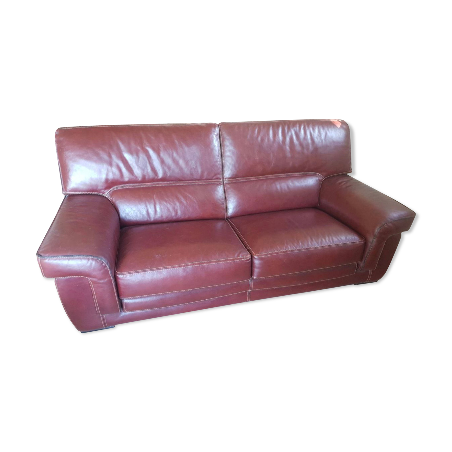 Leather buffalo sofa