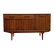 Teak Jentique sideboard — 1 door, 2 drawers & drop-down bar, England 1950s-60s