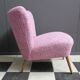 Pink cocktail chair 1960s