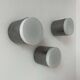 Set of 3 vintage Raak wall lights, aluminum and opaline, Holland 1960