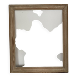 Old patinated / limed wood frame 89x76 cm
