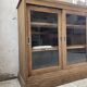 Oak sideboard with glass doors