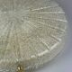 60s 70s Ceiling Light Lamp Plafoniere Flush Mount Ice Glass Hillebrand