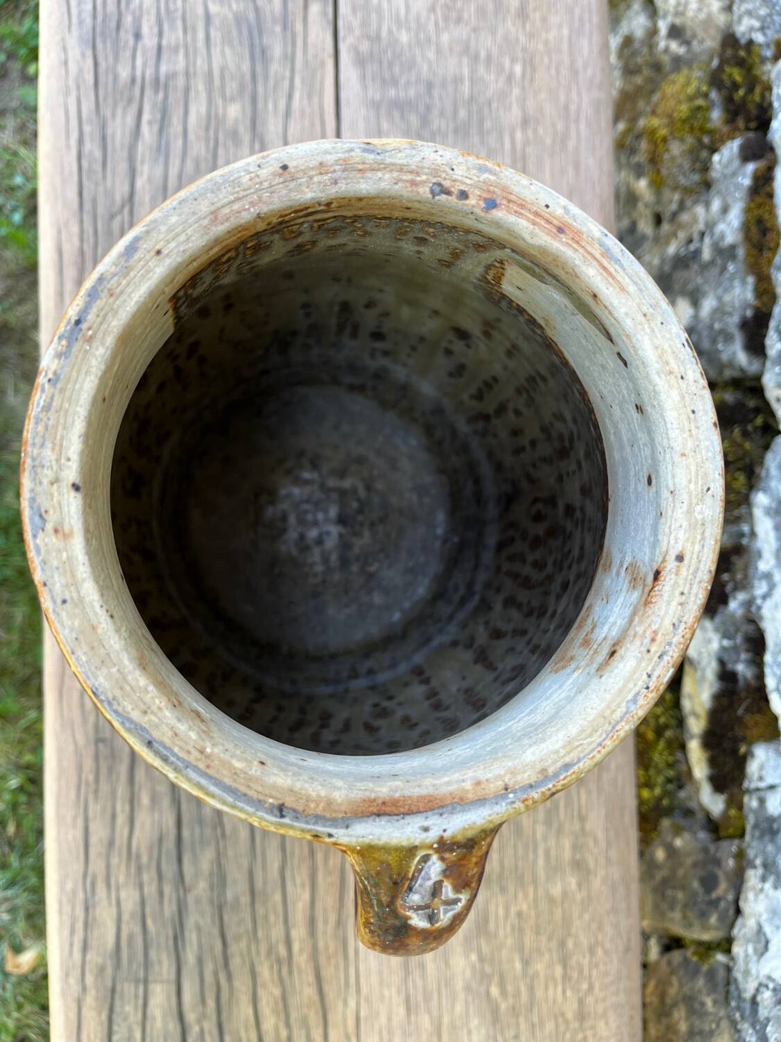 Jar, stoneware jug