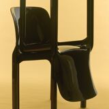 Set de 4 chaises Selene marron Magistretti Artemide