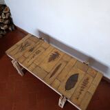 Roger Capron coffee table, herbier model