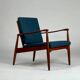 Fauteuil en teck, années 60