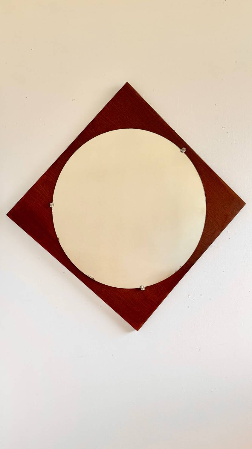 Scandinavian style mirror, 1970s
