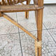 Vintage shell rattan armchair