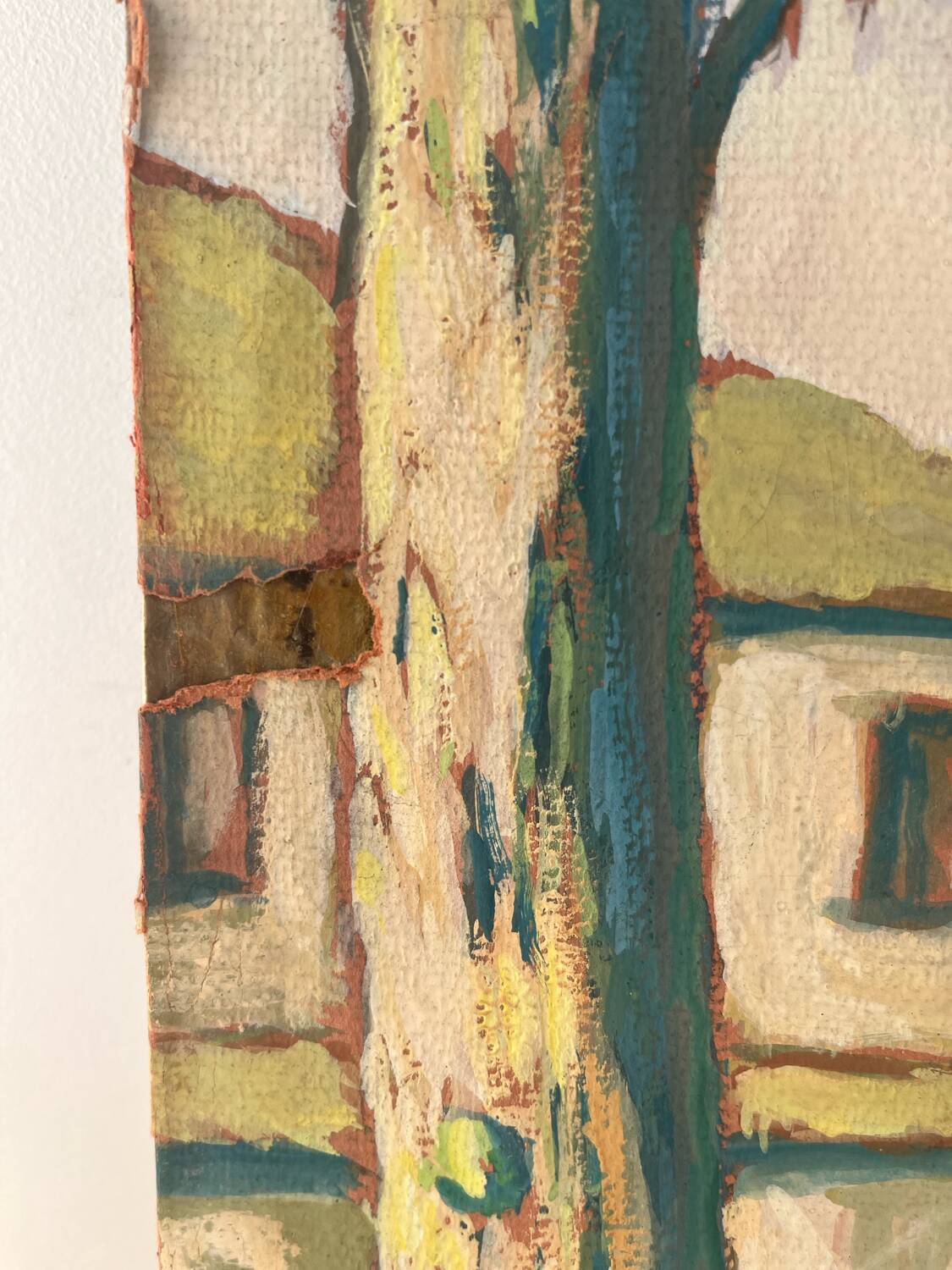 Bright walk, oil on paper signed Vero Cim.