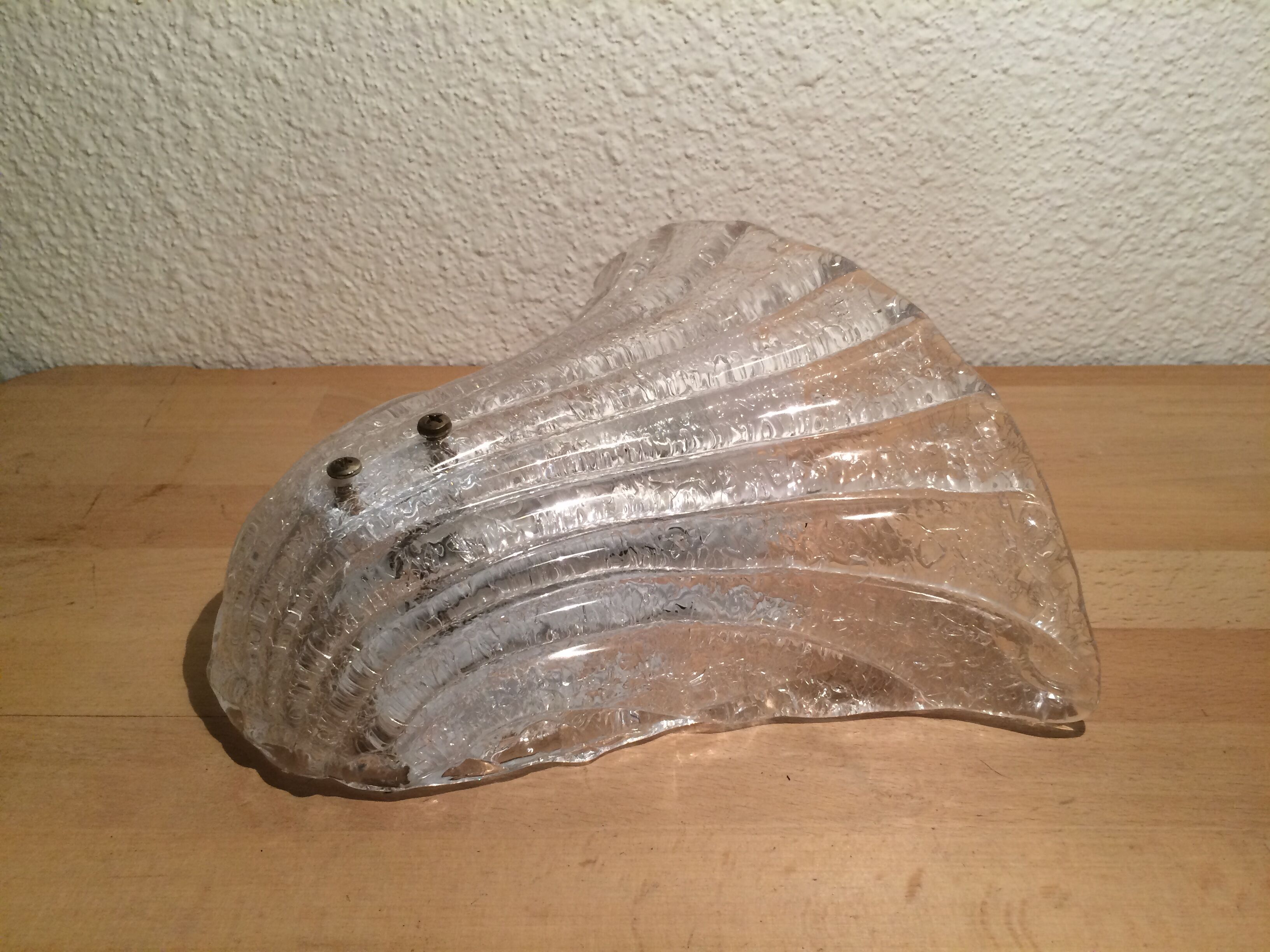 Murano glass shell wall lamp