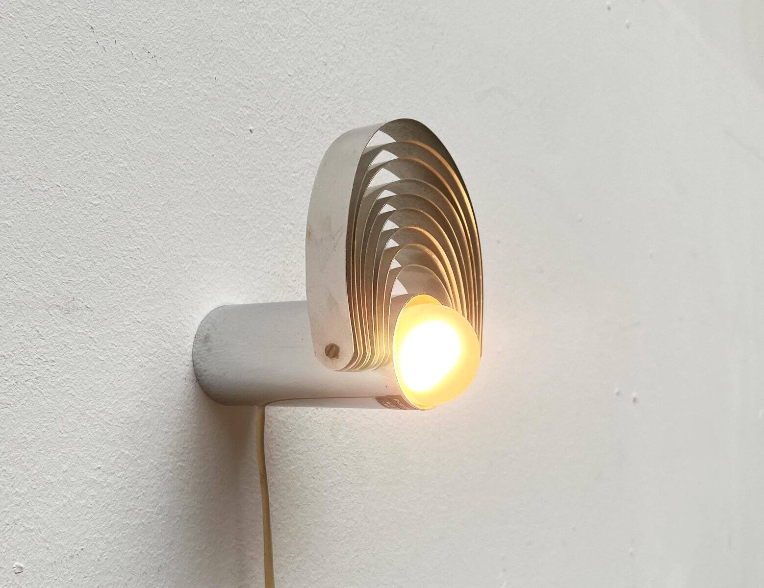 Vintage Space Age Swiss Model Visier Magnetic Wall Lamp by E. R. Nele for Temde, 1970s