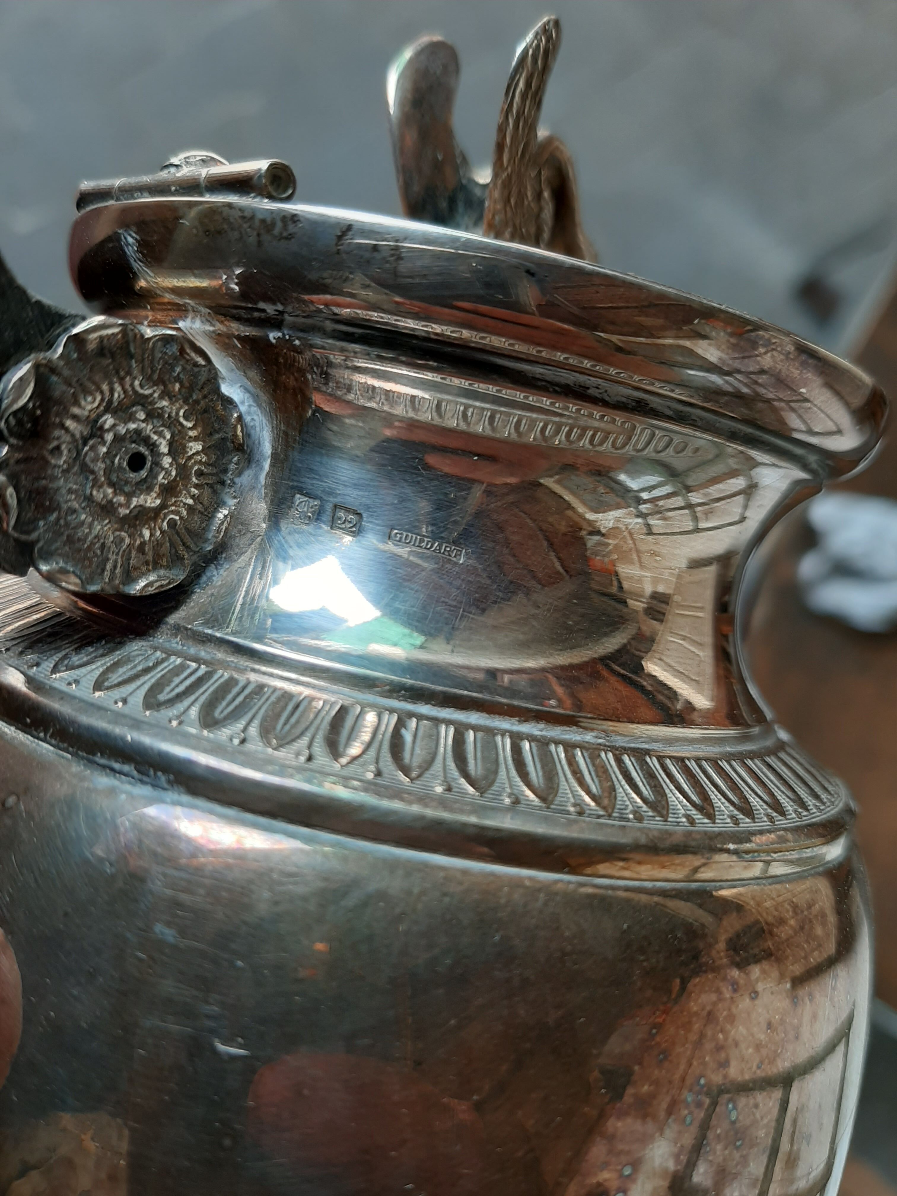 Silver Guildart metal coffee tea service