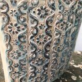 Vintage ceramic vase, decorated relief