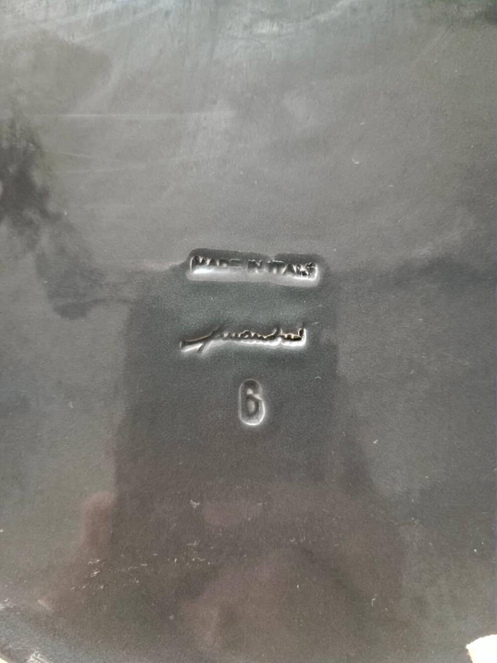 Dark Grey / Green Lacquered Ceramic Vase attr. to Domenico Rambelli, Italy