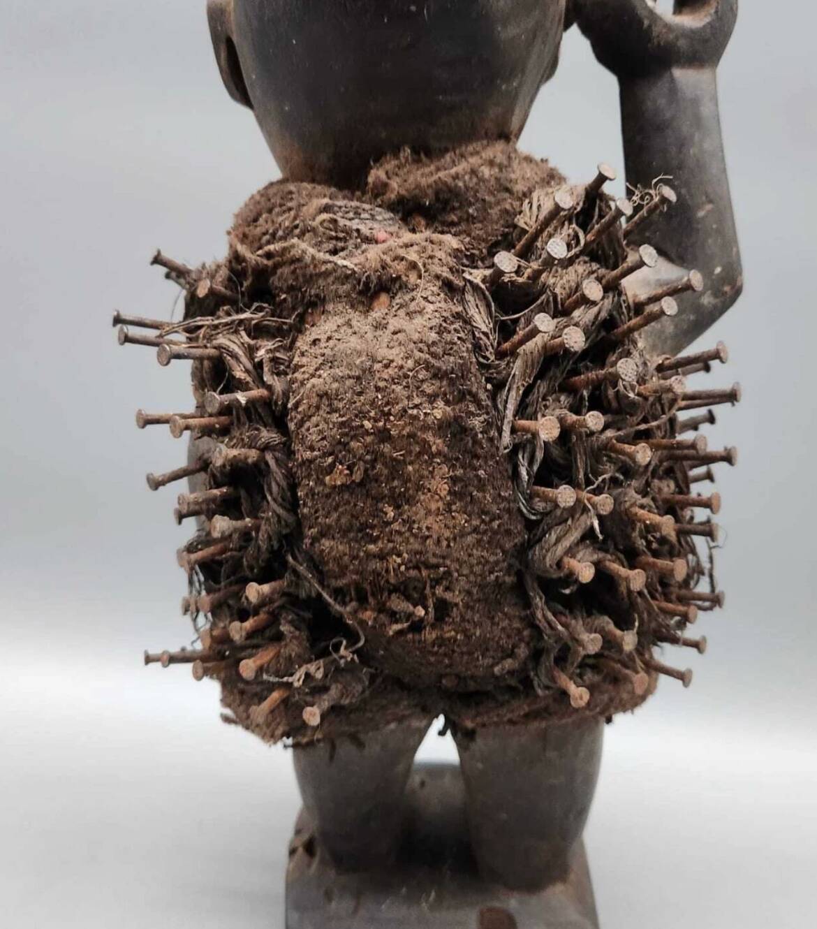 Nkondi Fetish Statue with Nails – Kongo Vili – Africa 20th Century