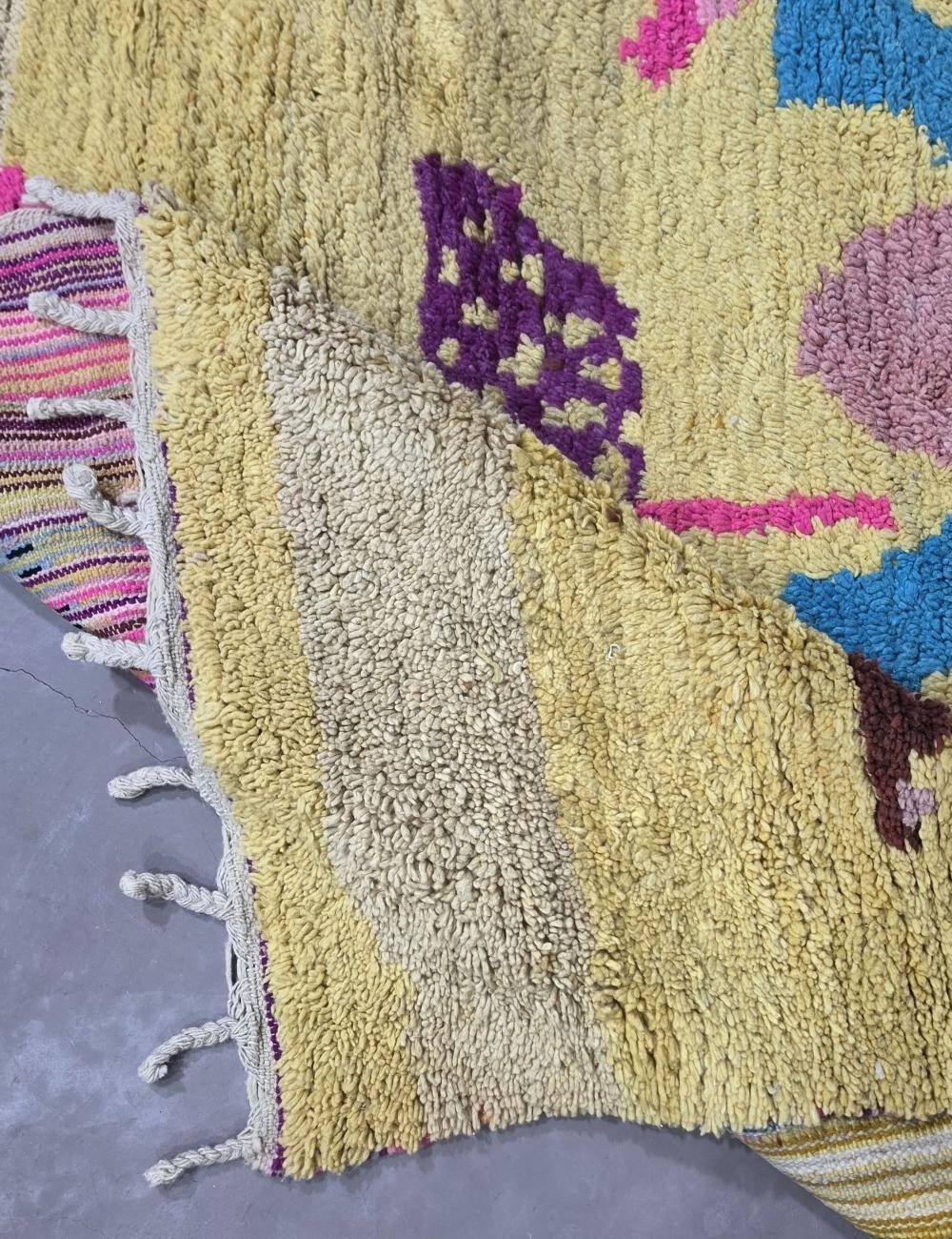 Tapis Jaune Contemporain - 306 x 206 cm