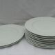Set de 10 assiettes plates blanches Limoges