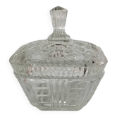 Sucrier en verre taillé