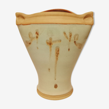 Sandstone pottery vase Michel Berodot