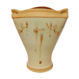 Sandstone pottery vase Michel Berodot
