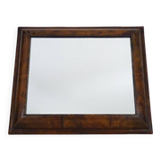 Very large Psyche Mirror in walnut wood. Orthodox bible mirror. 19th century. 53X63 cm - 20.86X24