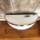Old metalarte half moon plastic wall lamp + vintage metal support
