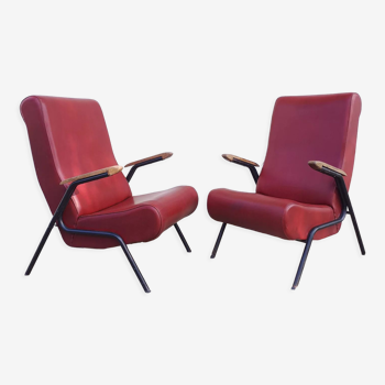 Paire fauteuils des années 50