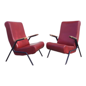 Paire fauteuils des années