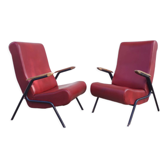 Paire fauteuils des années 50