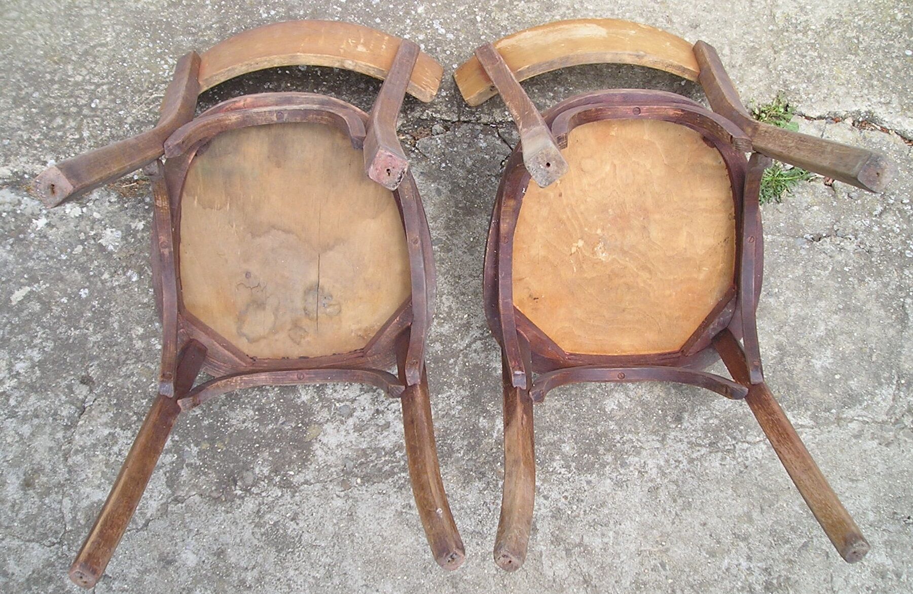Pair of Baumann bistro chairs